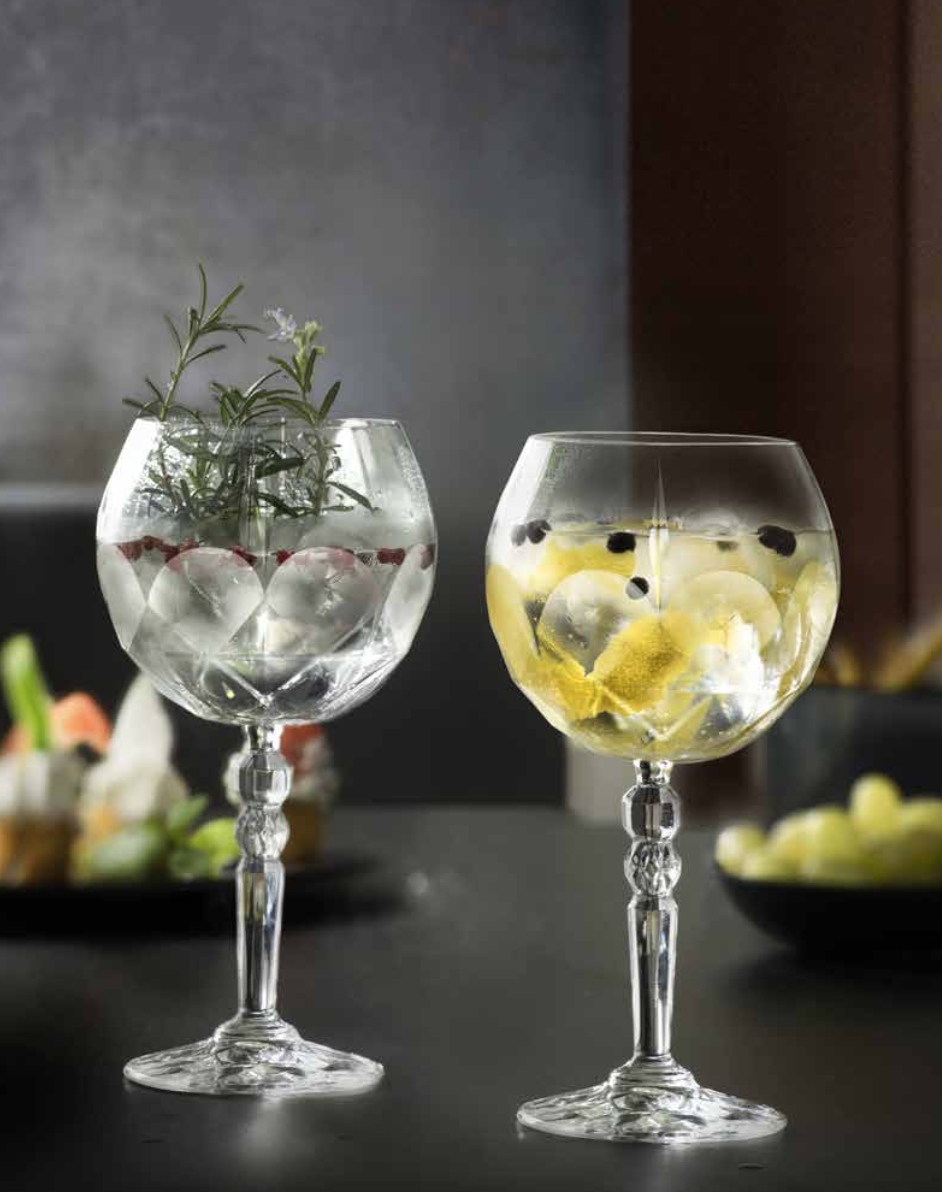 Gin tonic glazen van eco-kristal uit uur verzonden!