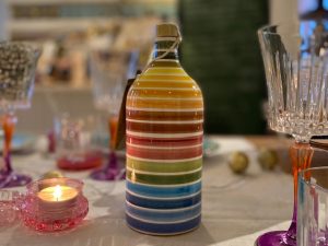 Kerstcadeau olijfolie in mooie fles