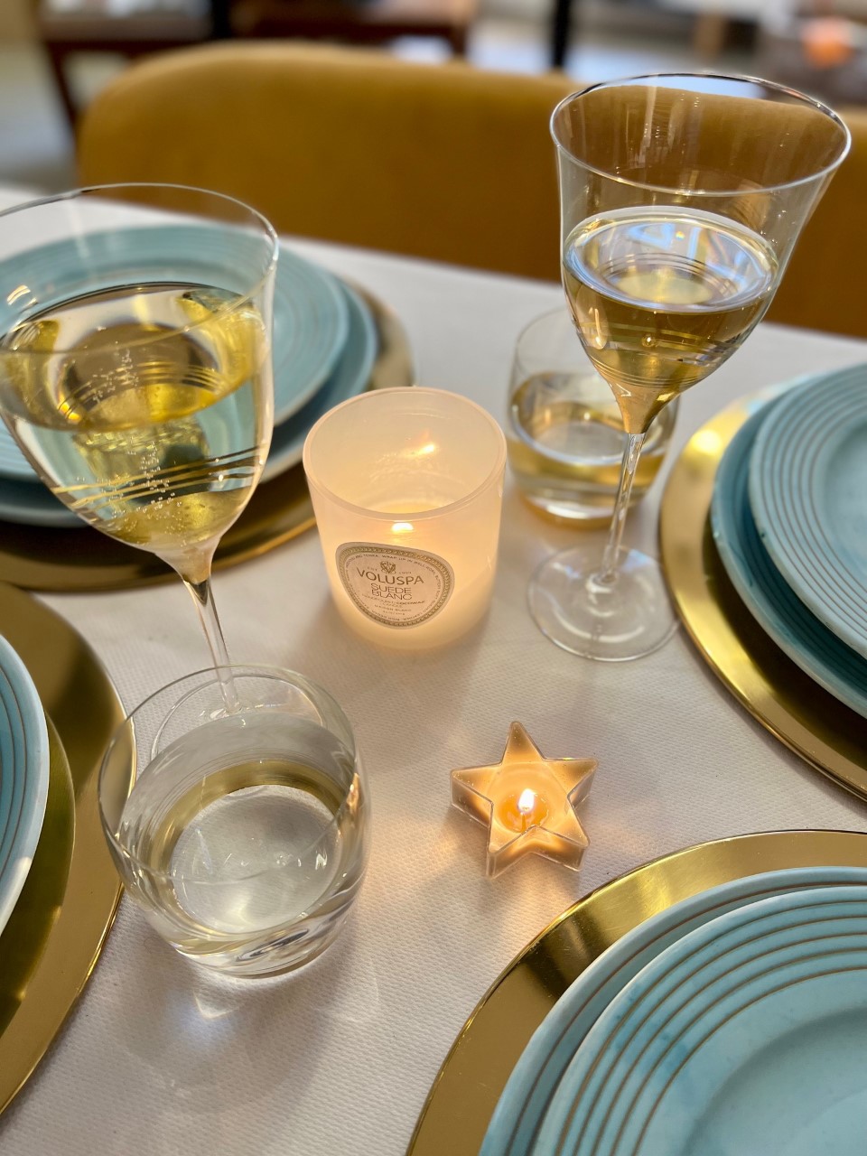 Joseph Banks Terugspoelen Mos Wijnglazen goud + set van zes + stijlvol & elegant.